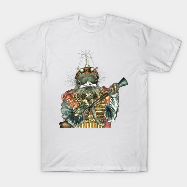 Steampunk Bird Sky Patrol T-Shirt by FelisSimha